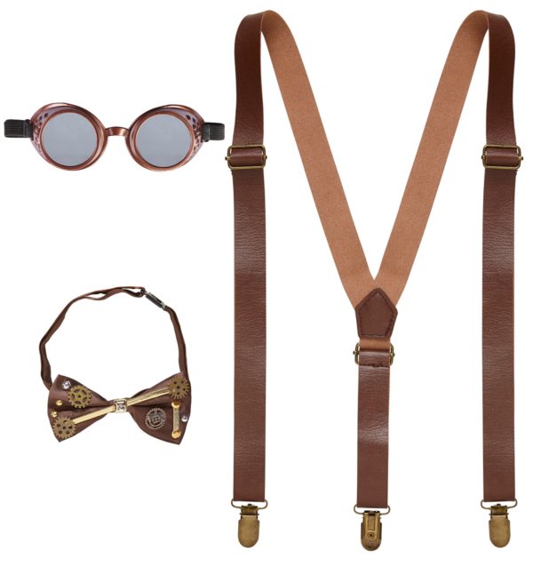ACCESSOIRES DE FETE-SET ADULTE-KIT STEAMPUNK-ACCESSOIRES STEAMPUNK