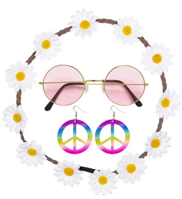 ACCESSOIRES DE FETE-SET HIPPIE-ACCESSOIRES HIPPIE
