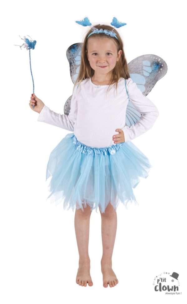 ACCESSOIRES DE FETE-SET PAPILLON-PAPILLON BLEU-SETPAPILLON BLEU ENFANT