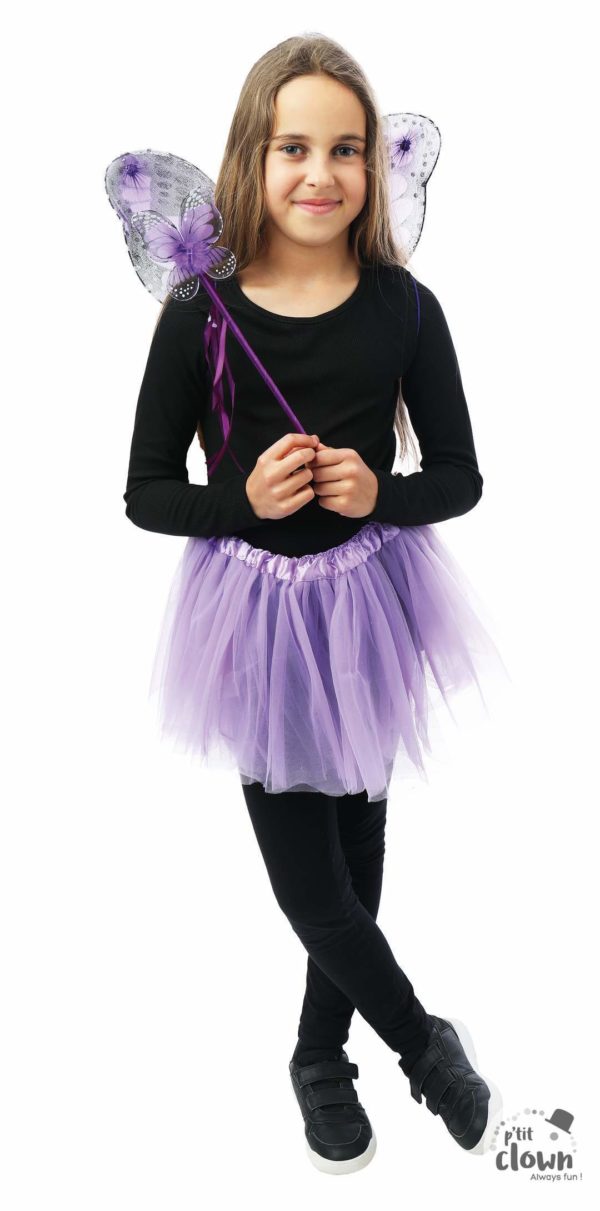 ACCESSOIRES DE FETE-SET PAPILLON-PAPILLON VIOLET-SET PAPILLON VIOLET ENFANT