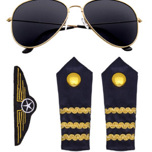 ACCESSOIRES DE FETE-SET PILOTE-PILOTE D AVION-SET AVIATEUR