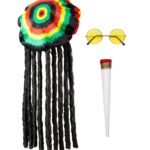 ACCESSOIRES DE FETE-SET RASTA-SET ADULTE