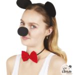 ACCESSOIRES DE FETE-SET SOURIS NOIR-ACCESSOIRES ANIMAUX-SOURIS NOIR
