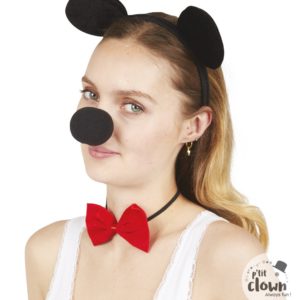 ACCESSOIRES DE FETE-SET SOURIS NOIR-ACCESSOIRES ANIMAUX-SOURIS NOIR
