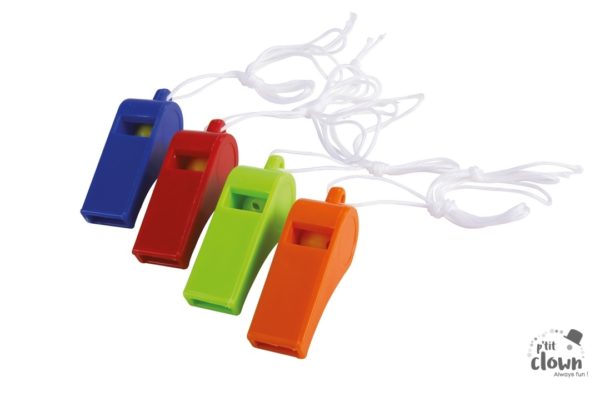 ACCESSOIRES DE FETE-SIFFLET-SIFFLET EN COULEURS