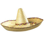 ACCESSOIRES DE FETE-SOMBRERO-SOMBRERO GEANT-SOMBRERO MEXICAIN-CHAPEAUX-CHAPEAU MEXICAIN