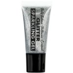 ACCESSOIRES DE FETE-TUBE GLITTER ARGENT-MAQUILLAGE