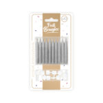 Anniversaire adulte, bougies, argent, 10