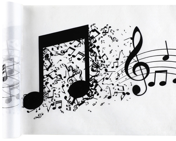 Anniversaire adulte, musique, chemin de table