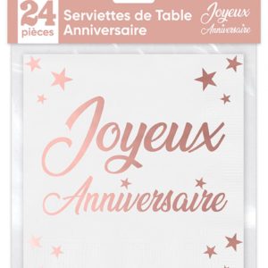 ANNIVERSAIREADULTE-THEMESCOULEURS-ROSEGOLD-SERVIETTES