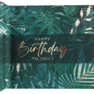 Anniversaire adulte, tropical, chemin de table