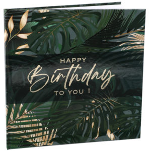Anniversaire adulte, tropical, jungle, livre d or