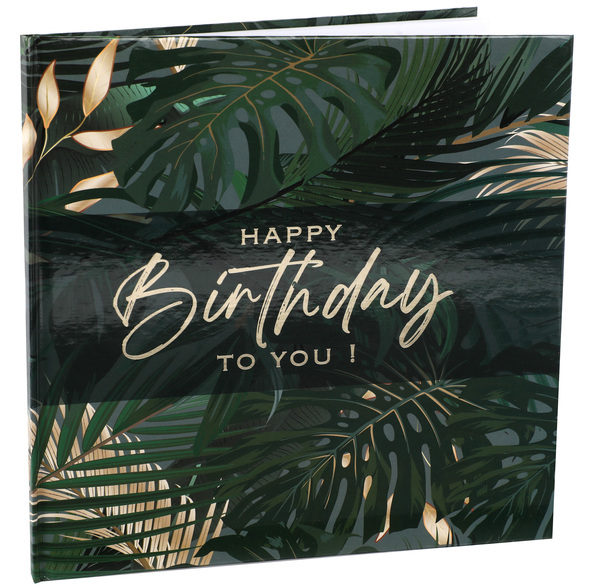 Anniversaire adulte, tropical, jungle, livre d or