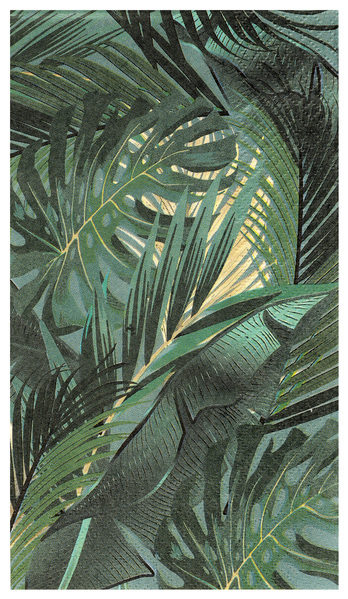 Anniversaire adulte, tropical, jungle, serviettes