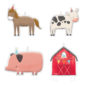 Anniversaire enfant, animaux de la ferme, bougies