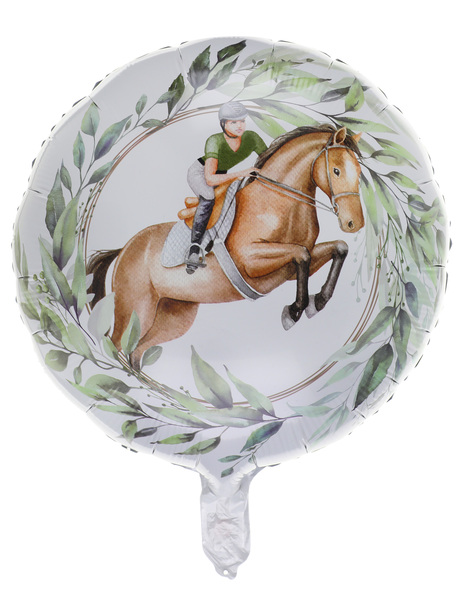 Anniversaire enfant, cheval, ballons alu