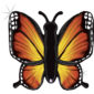 Anniversaire enfant, papillon, ballons alu, papillon orange