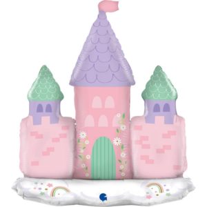 Anniversaire enfant, princesse, ballons alu, château