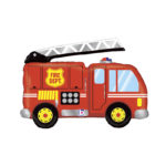 Anniversaire enfant, sam le pompier, ballons alu, camion