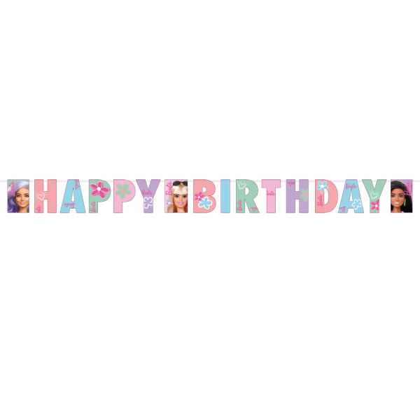 Anniversaire enfants, barbie, banniere