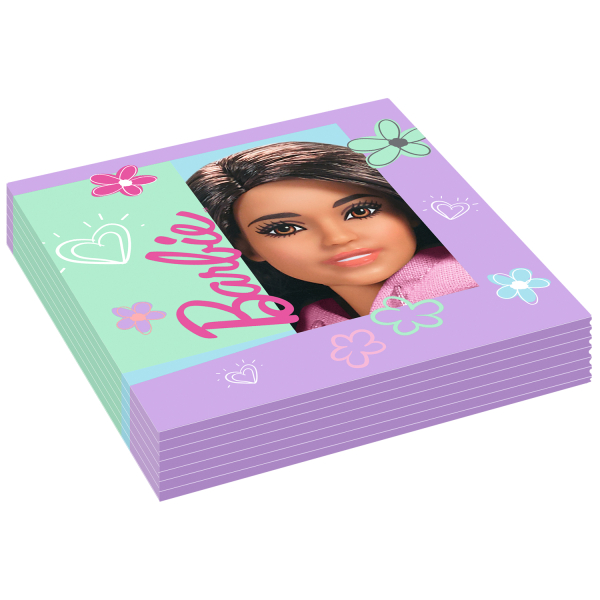 Anniversaires enfants, Barbie, serviettes