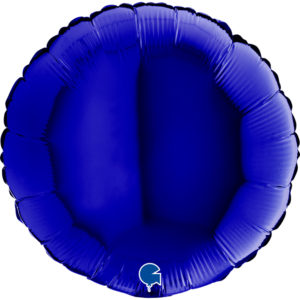Ballons et hélium, ballons aluminium, ballons à formes diverses, rond, 46 cm, bleu marine