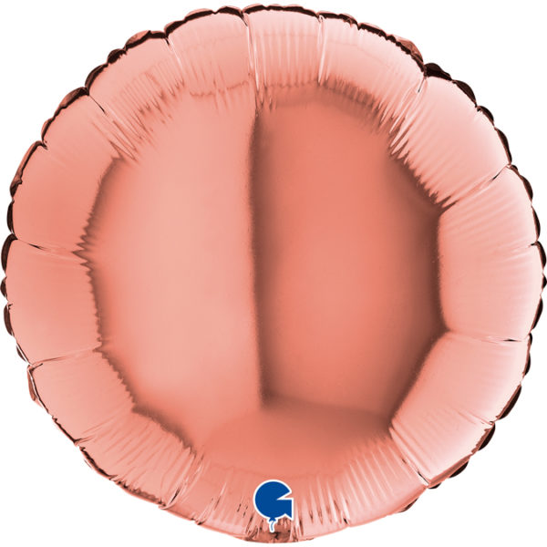 Ballons et hélium, ballons aluminium, ballons à formes diverses, rond, 46 cm, rose gold