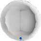 Ballons et hélium, ballons aluminium, ballons à formes diverses, rond, 91 cm, argent