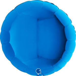 Ballons et hélium, ballons aluminium, ballons à formes diverses, rond, 91 cm, bleu