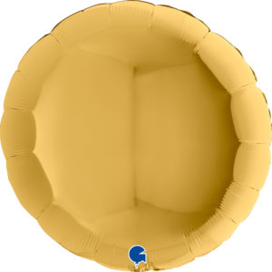 Ballons et hélium, ballons aluminium, ballons à formes diverses, rond, 91 cm, gold