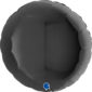 Ballons et hélium, ballons aluminium, ballons à formes diverses, rond, 91 cm, noir