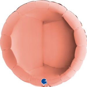 Ballons et hélium, ballons aluminium, ballons à formes diverses, rond, 91 cm, rose gold
