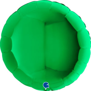 Ballons et hélium, ballons aluminium, ballons à formes diverses, rond, 91 cm, vert
