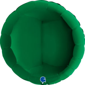 Ballons et hélium, ballons aluminium, ballons à formes diverses, rond, 91 cm, vert foncé