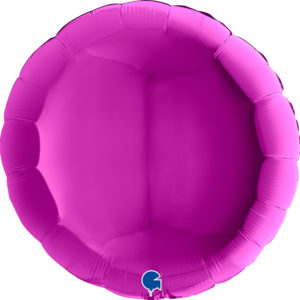 Ballons et hélium, ballons aluminium, ballons à formes diverses, rond, 91 cm, violet