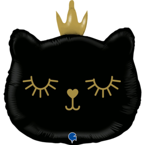 Ballons et hélium, ballons aluminium, ballons animaux, chat noir