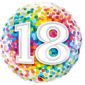 Ballons et hélium, ballons aluminium, ballons anniversaire, 18 ans