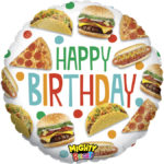 Ballons et hélium, ballons aluminium, ballons anniversaire, ballon food birthday
