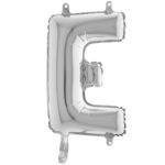 Ballons et hélium, Ballons aluminium, Ballons lettres, 36 cm, argent, E