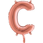 Ballons et hélium, Ballons aluminium, Ballons lettres, 36 cm, rose gold, C