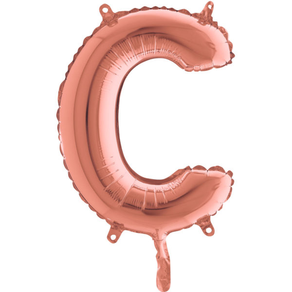 Ballons et hélium, Ballons aluminium, Ballons lettres, 36 cm, rose gold, C
