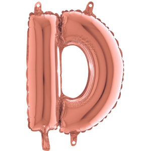 Ballons et hélium, Ballons aluminium, Ballons lettres, 36 cm, rose gold, D
