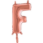 Ballons et hélium, Ballons aluminium, Ballons lettres, 36 cm, rose gold, F
