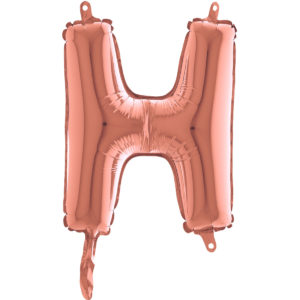 Ballons et hélium, Ballons aluminium, Ballons lettres, 36 cm, rose gold, H