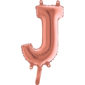 Ballons et hélium, Ballons aluminium, Ballons lettres, 36 cm, rose gold, J