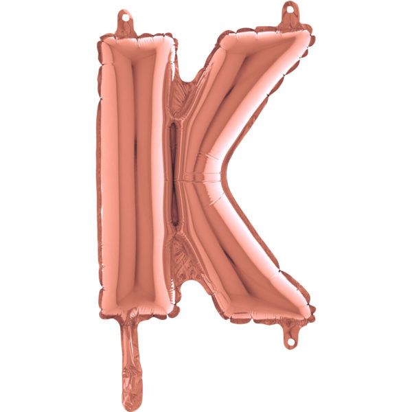 Ballons et hélium, Ballons aluminium, Ballons lettres, 36 cm, rose gold, K