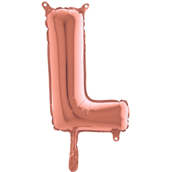 Ballons et hélium, Ballons aluminium, Ballons lettres, 36 cm, rose gold, L