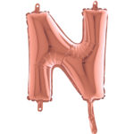 Ballons et hélium, Ballons aluminium, Ballons lettres, 36 cm, rose gold, N