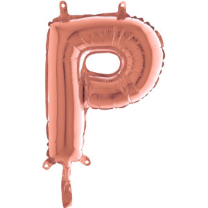 Ballons et hélium, Ballons aluminium, Ballons lettres, 36 cm, rose gold, P