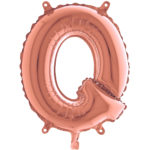 Ballons et hélium, Ballons aluminium, Ballons lettres, 36 cm, rose gold, Q